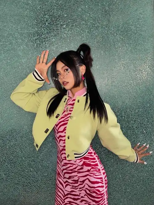 cindy穿privatepolicy虎纹旗袍连衣裙