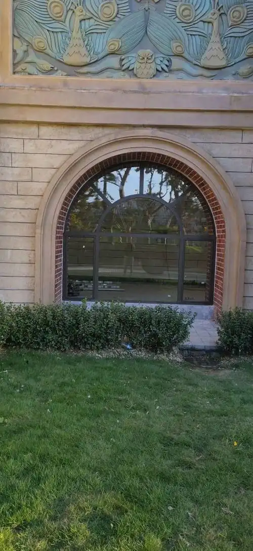 【蓬源门窗】半圆弧大圆窗