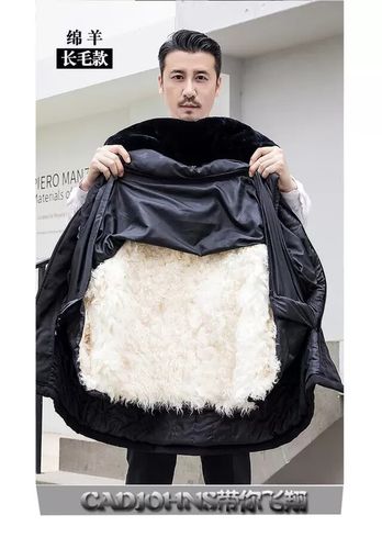 羊皮袄特战防寒服冬季中老年皮毛一体羊皮袄外套羊毛棉袄男加厚东北