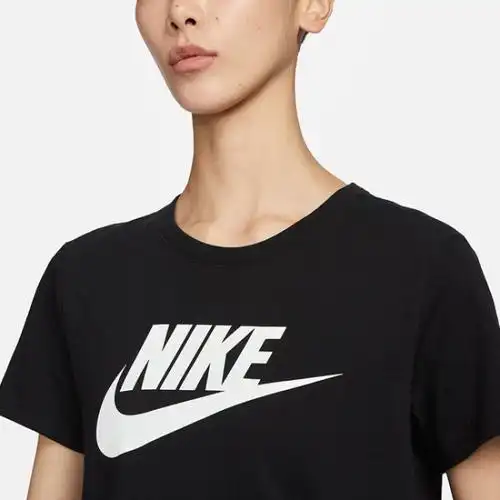 耐克nike女子运动t恤透气teeessntlicnftra短袖dx7907010黑