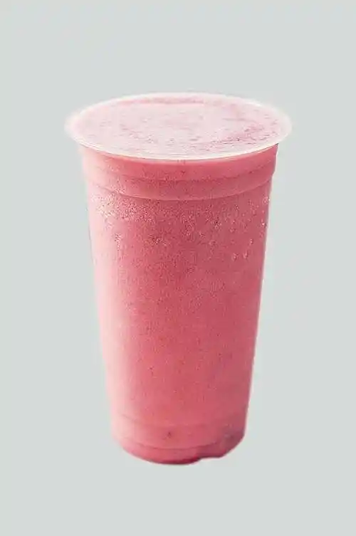 草莓奶茶美食图片