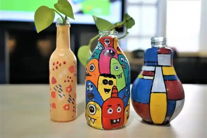 创客工坊丨旧物改造—玻璃瓶彩绘,你我都是艺术家