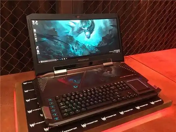 宏碁acer predator 21x笔记本采用了21寸曲面显示器,配备双gtx1080