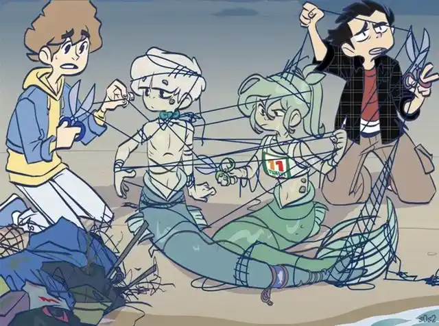 小美人鱼终于从渔网中挣脱出来,结果不小心误碰了青梅竹马的逆鳞