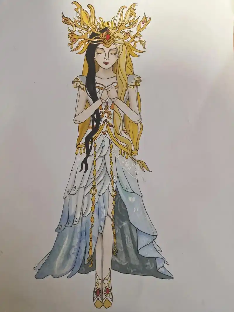 创作灵感 #临摹手绘 #叶罗丽光浮沉 #白光莹 @抖音小助 - 抖音