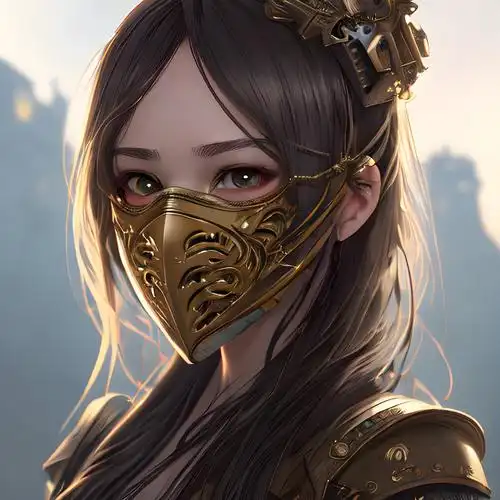 面具头像女生唯美图片