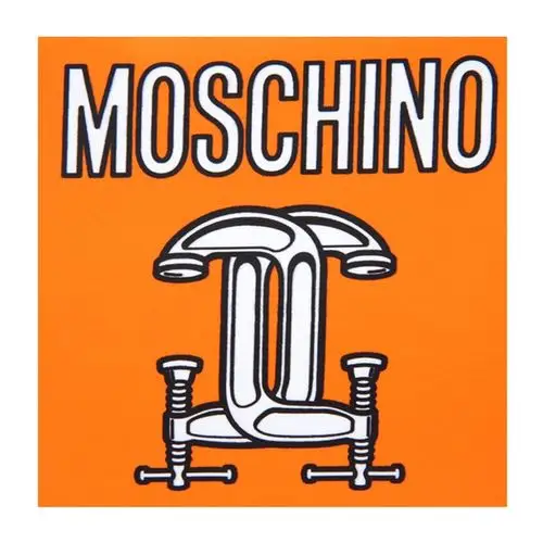 moschino女士布制logo手提包橙色橙色