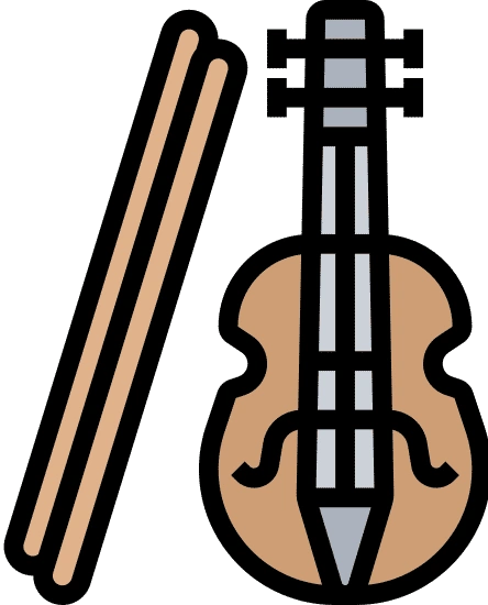 violin gradient icon - 素材 - canva可画