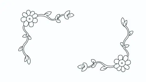 手抄报花边的画法