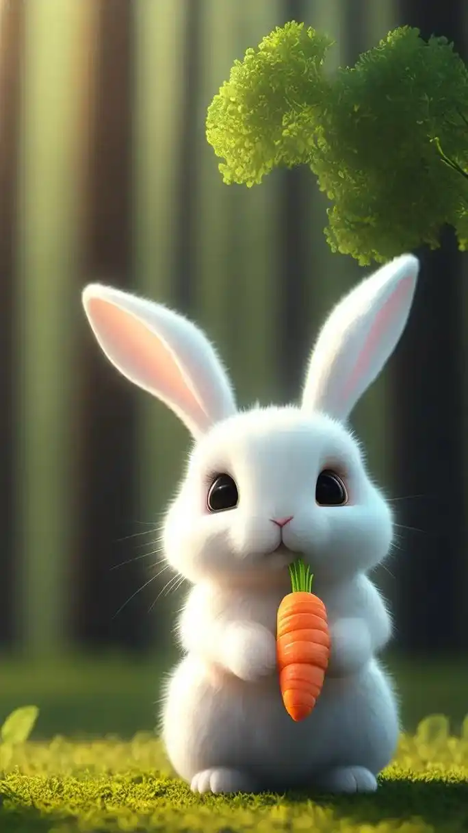 爱吃胡萝卜的小白兔92.小白兔白又白,两只耳朵竖起来,蹦蹦跳 - 抖音