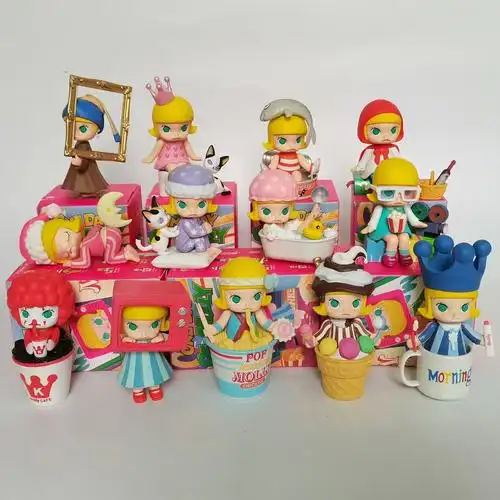 祖国版popmart泡泡玛特molly茉莉的一天盲盒手办公仔不支持退货