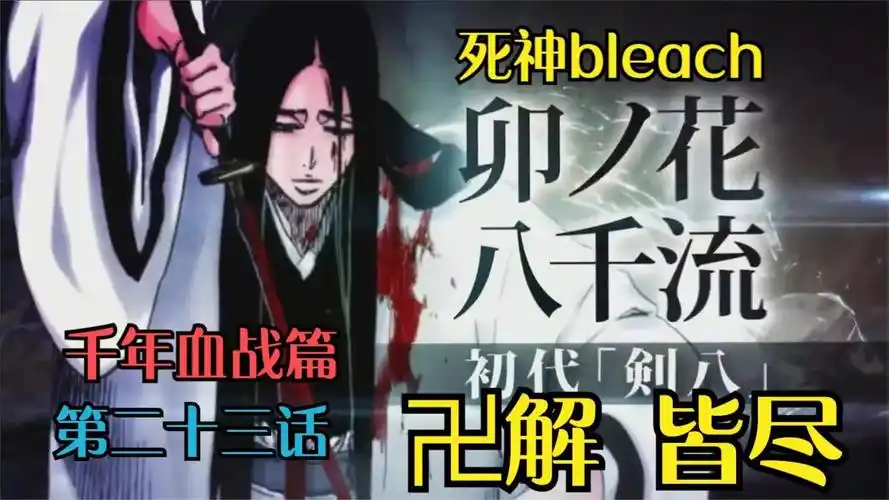 死神bleach千年血战篇第二十三集卯之花烈卍解皆尽死神境界bleach千年