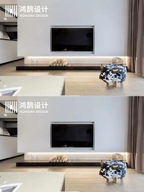 客厅分享越看越经看的嵌入式背景墙