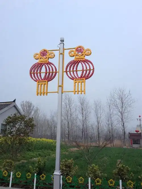 路灯装饰挂件大全,喜庆节日灯,异型路灯杆挂件灯,led中国结加工,led