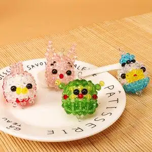 diy手工串珠制作卡通 span class=h>动物 /span>挂件材料包编织创意