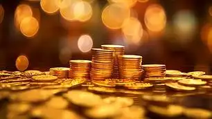 银行和金融概念中的line硬币.经济的概念.黄金的色调图ai图片免费下载