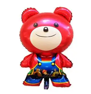 氢气球批发氦气球儿童玩具ly-75cm高铝箔背带立体熊