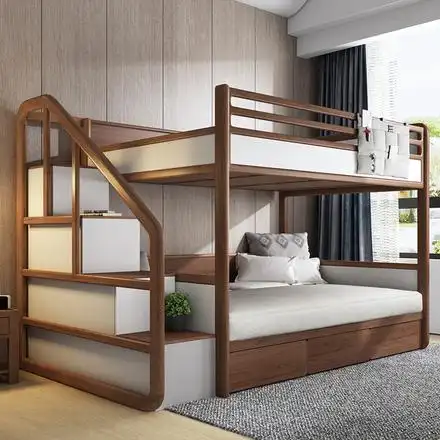 北欧简约多功能高低床上下床成人双层床小户型沙发床组合上下铺床