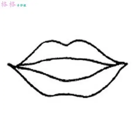 绘画吧 画画小女孩张大嘴巴简笔画漫画局部临摹张开的嘴