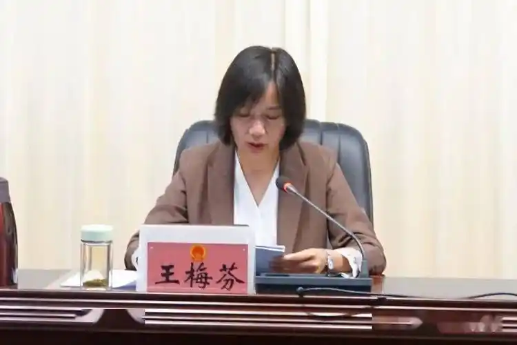 市人大常委会主任王梅芬主持会议,市人大常委会副主任王庚明,李金善