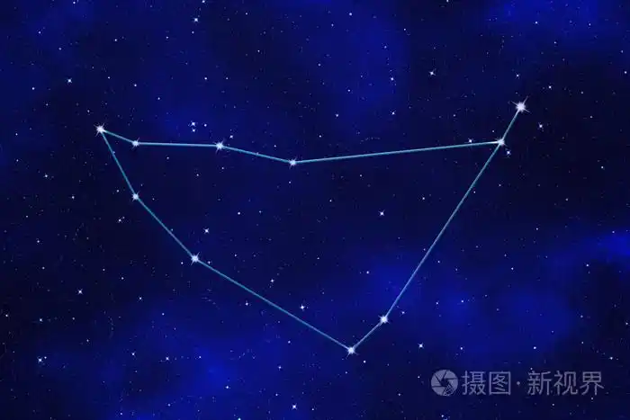 摩羯座星座的星场背景