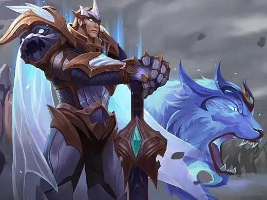 临摹 英雄联盟-神王盖伦