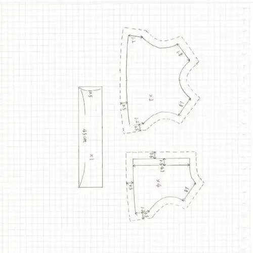 娃衣无袖连衣裙附图纸