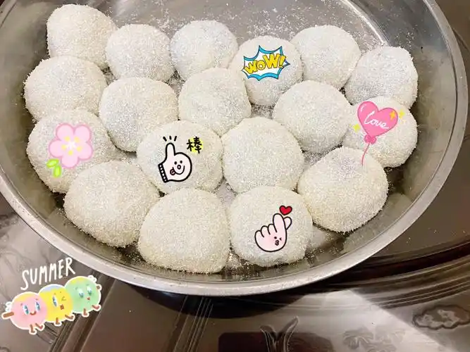 口感非常好,卖相圆鼓鼓的,非常可爱,赶紧来试试吧_糯米粉_牛奶_椰蓉