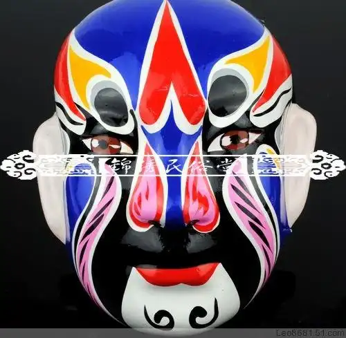 单雄信 大石膏京剧精品脸谱 主题餐厅墙面美化 家居挂饰工艺品