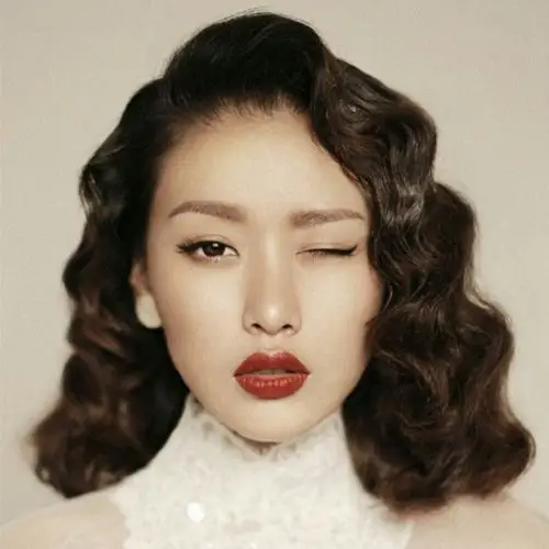 复古晚宴装容发型