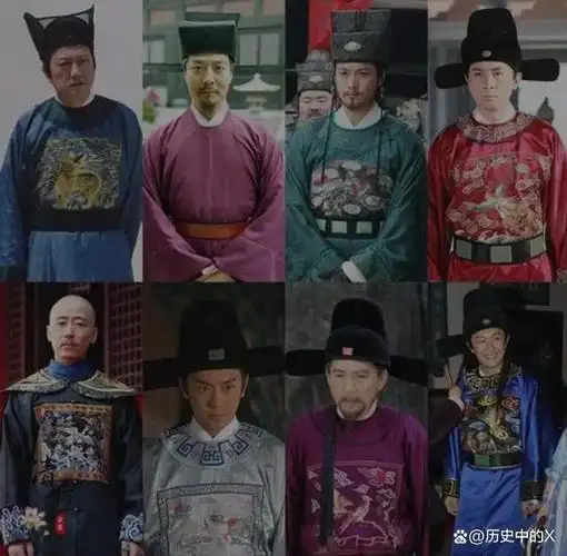 总的来说是,文官绣飞禽,武官绣猛兽.飞禽表示文采飞扬,猛兽代表勇武.