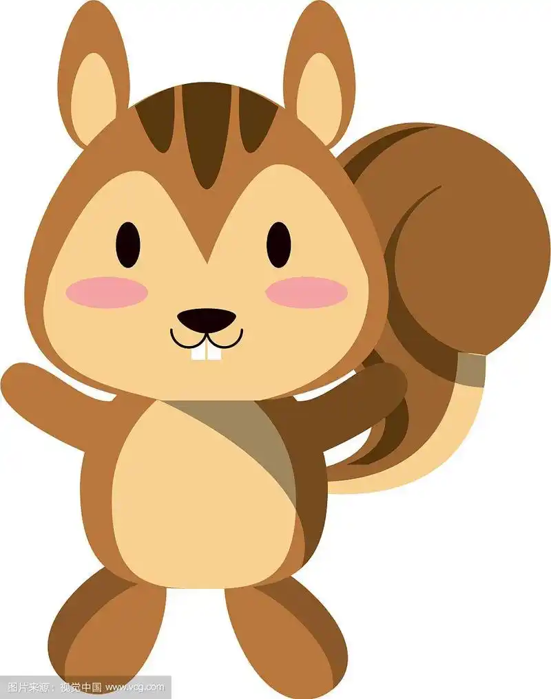 可爱的松鼠动物卡通