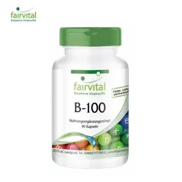 德国fairvital复合维生素b100族成人维生素b90粒