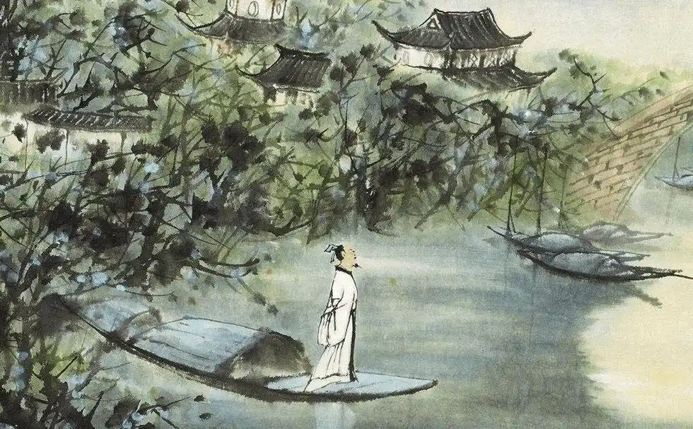 姑苏城外寒山寺,夜半钟声到客船.