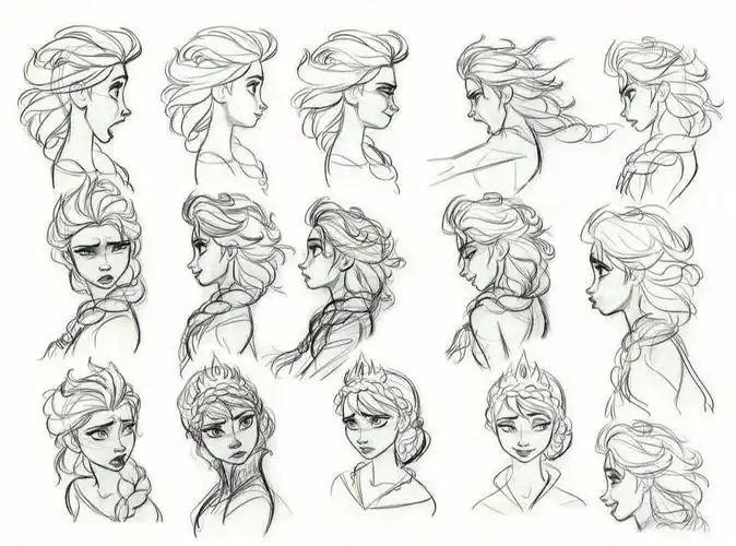 冰雪奇缘设计手稿2