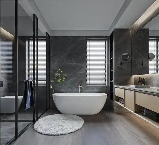 名流御园|550㎡|现代轻奢装修卫生间效果图