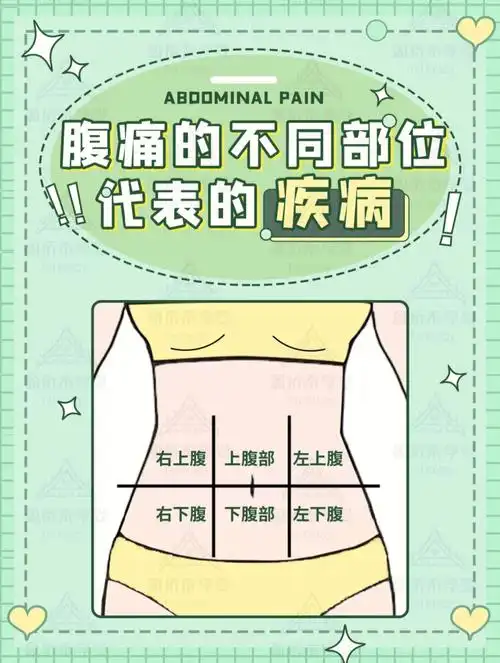 很多人所谓的"腹部疼"99其实都是一个笼统的概念,腹部的位置不一样