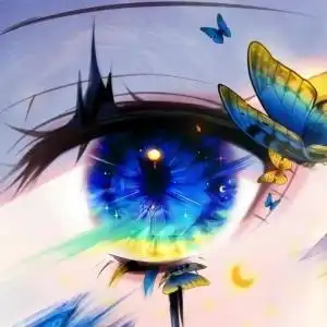 迷人又深邃的眼睛头像图片 如璀璨华丽彩色钻石般灿烂_动漫头像_头像