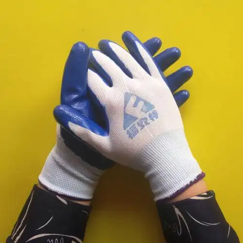 防护手套一次性耐磨丁腈尼龙浸胶劳保防滑切割防护手套