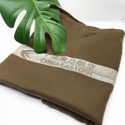 【官方正品】东方航空深棕色飞机毛毯夏凉毯午休毯车毯披肩护膝毯