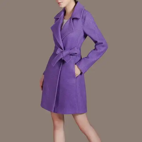 哥弟秋冬装新款2016羊绒羊毛呢子大衣女中长款修身毛呢外套.