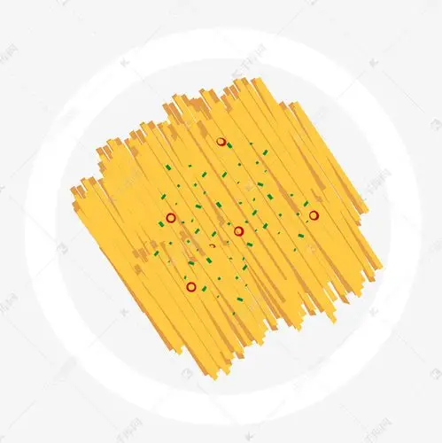 手绘特色美食系列酸辣土豆丝