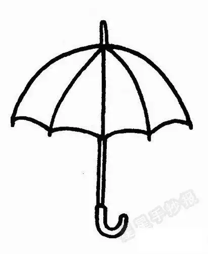 雨伞简笔画简单画法