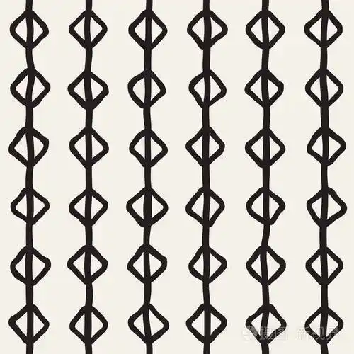 简单的墨迹几何图案黑白描边背景手工绘制的墨迹纹理为您设计