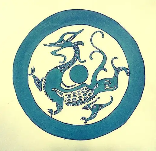 秦汉瓦当四神兽图案