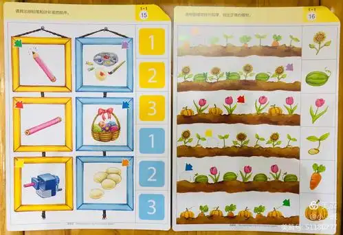 教学目标: 1观察物品的颜色和外形,并找出与它相同的物品进行配对