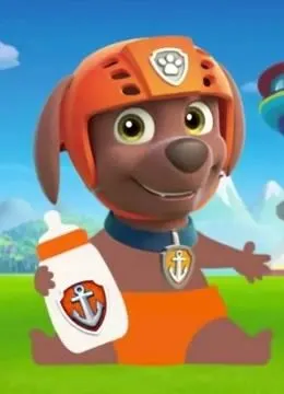 益智手拿奶瓶的汪汪队莱德宝宝寻找适合的奶嘴!