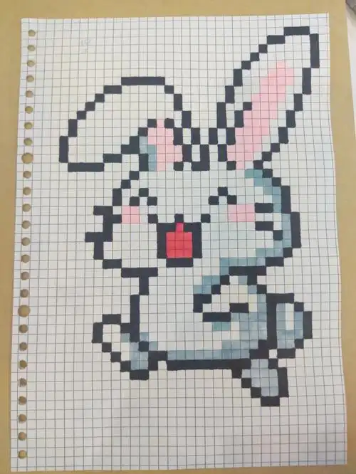 会数格子就会画的超简单简笔画充实闲暇时光又解压