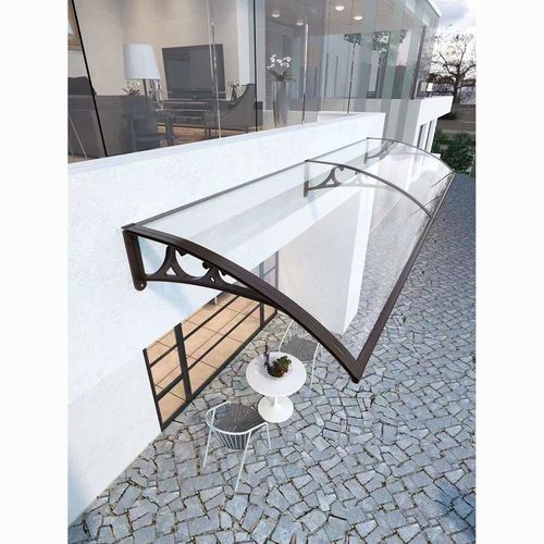 铝合金雨棚无声雨棚户外耐力板雨搭大门窗户遮阳棚家用阳台露台