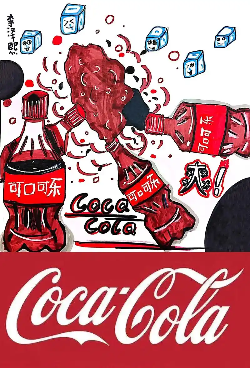 百事可乐万事芬达心情雪碧.#一起学画画 #少儿美术教育 #画 - 抖音